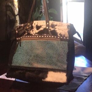 Myra large bag. Used once, like new. Real fur